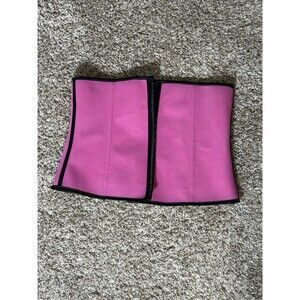Pink Latex Waist Trainer Corset Shapewear 3XL Neoprene Sweat Belt NWOT